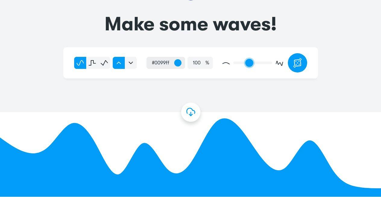 Get Waves｜一秒设计出优美波浪背景图的在线工具-Boss设计