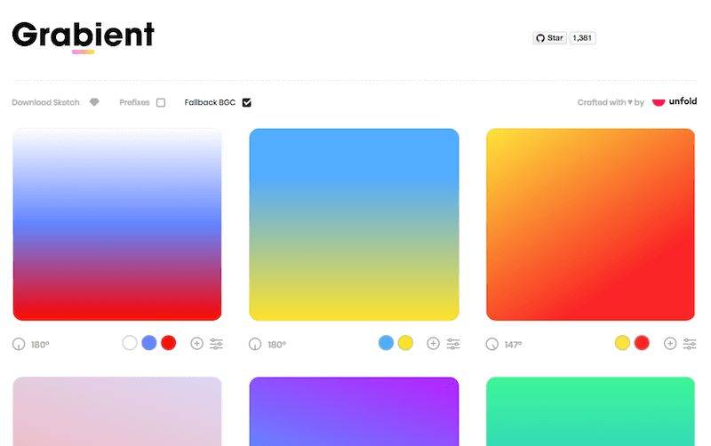 Grabient｜一款渐变配色在线生成工具，设计师配色备用网站-Boss设计