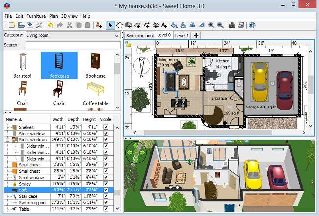 Sweet Home 3D｜一款免费的家装辅助设计软件-Boss设计