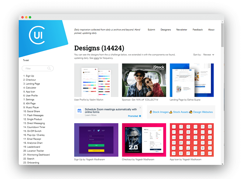 Collectui | 提供超过14000多例UI网页设计作品-Boss设计