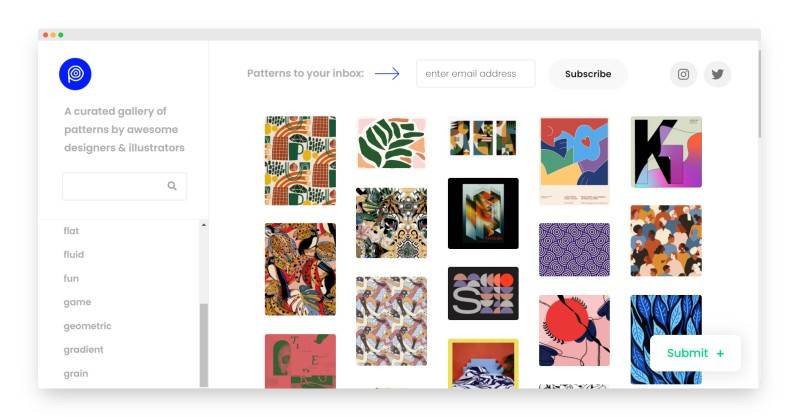Pattern Collect | 1000多名优秀设计师和插画师创建的图案画廊-Boss设计
