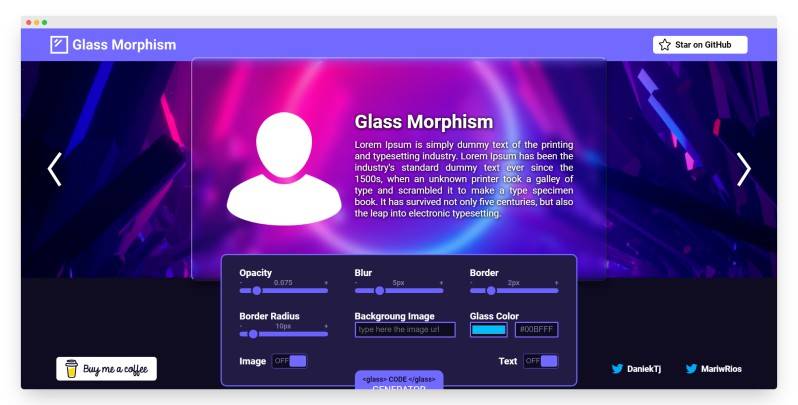 Glass Morphism | 一个有趣在线制作 CSS 玻璃风格神器-Boss设计