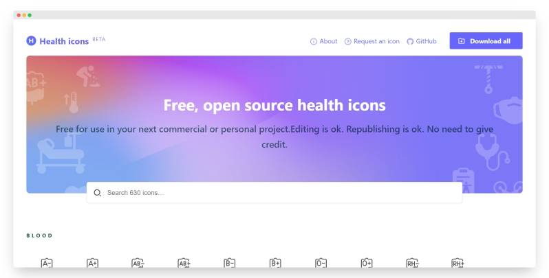 Health icons | 一套免费开源的健康图标-Boss设计