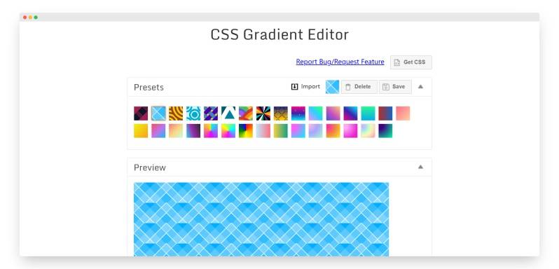 CSS Gradient Editor | 自定义完美的渐变图案在线工具-Boss设计