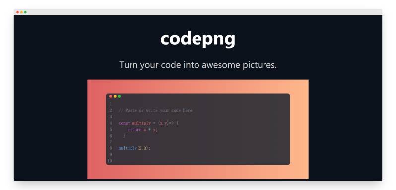Codepng | 漂亮代码模型界面生成器-Boss设计