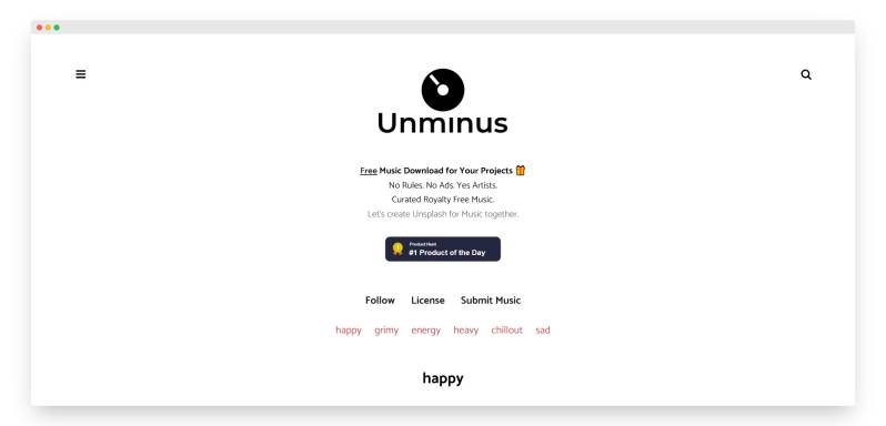 Unminus | 国外免费音乐素材库-Boss设计