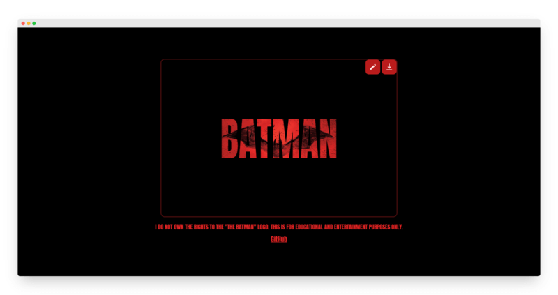 BATMAN | 蝙蝠侠海报 Logo 字体生成器-Boss设计