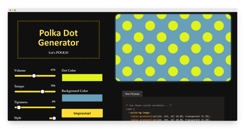 Polka Dot Generator | 斑点图案在线生成器-Boss设计