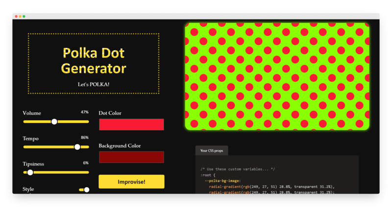 Polka Dot Generator | 斑点图案在线生成器-Boss设计