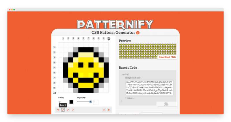 Patternify | 免费 CSS 背景图案生成器-Boss设计