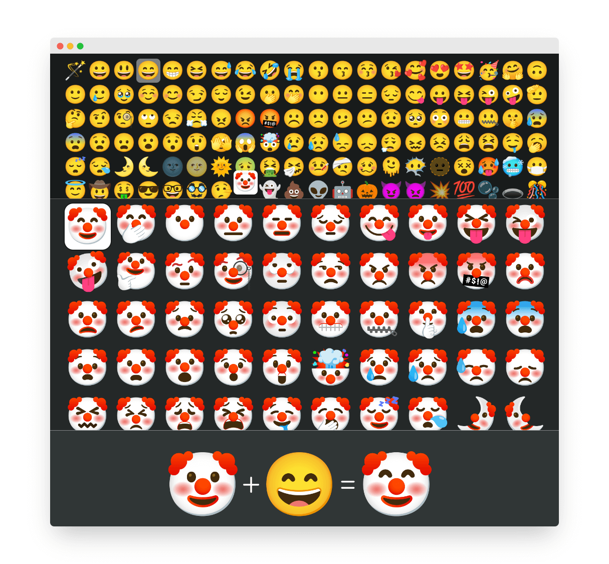 Emoji Kitchen 混搭表情贴纸在线生成器-Boss设计
