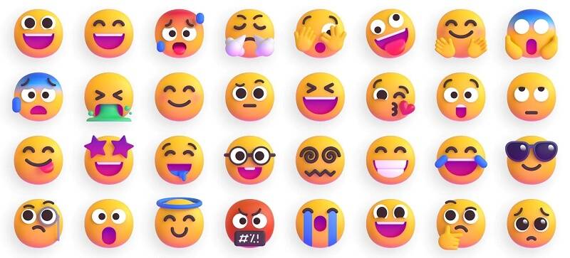 Fluent Emoji | 微软全新开源 3D 表情符号资源-Boss设计
