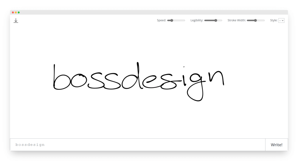 Calligrapher | 极简英文艺术签名生成器-Boss设计