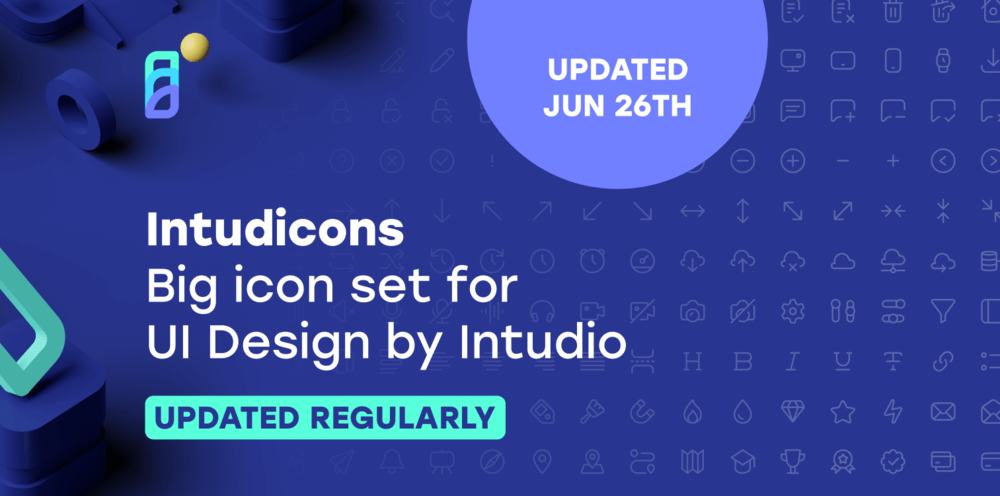 Intudicons | 高质量免费的 UI 设计图标集-Boss设计